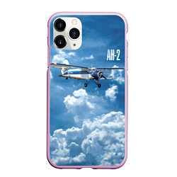 Чехол iPhone 11 Pro матовый Самолет Ан-2, цвет: 3D-розовый
