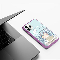 Чехол iPhone 11 Pro матовый Улыбка Римару, цвет: 3D-фиолетовый — фото 2