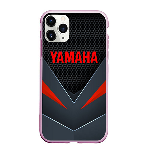 Чехол iPhone 11 Pro матовый YAMAHA ТЕХНОЛОГИЧЕСКАЯ БРОНЯ / 3D-Розовый – фото 1