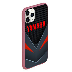 Чехол iPhone 11 Pro матовый YAMAHA ТЕХНОЛОГИЧЕСКАЯ БРОНЯ, цвет: 3D-малиновый — фото 2