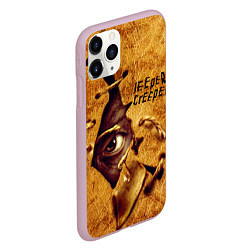 Чехол iPhone 11 Pro матовый Джиперс Криперс выглядывает из под кожи, цвет: 3D-розовый — фото 2