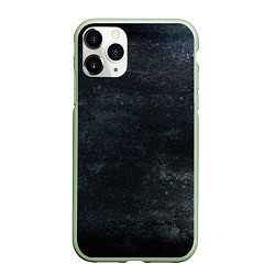 Чехол iPhone 11 Pro матовый Темная текстура, цвет: 3D-салатовый