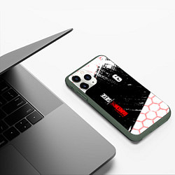 Чехол iPhone 11 Pro матовый RAINBOW SIX SIEGE 6 соты, цвет: 3D-темно-зеленый — фото 2