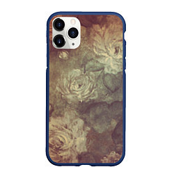 Чехол iPhone 11 Pro матовый Цветы картина маслом