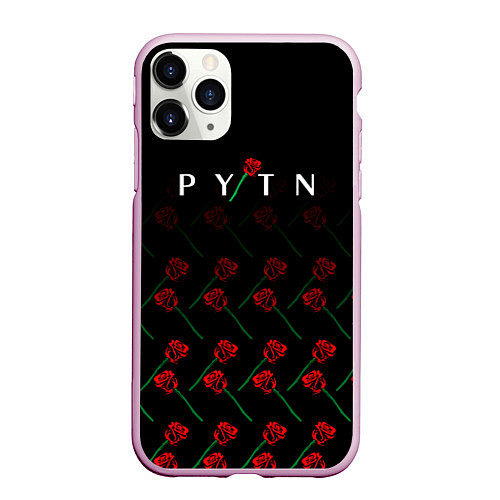 Чехол iPhone 11 Pro матовый Payton Moormeie pattern rose / 3D-Розовый – фото 1