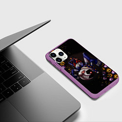 Чехол iPhone 11 Pro матовый Five Nights at Freddys: Security Breach Луна патте, цвет: 3D-фиолетовый — фото 2