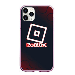 Чехол iPhone 11 Pro матовый Roblox : logo, цвет: 3D-розовый