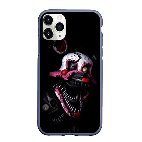 Чехол iPhone 11 Pro матовый Twisted Bonnie / 3D-Серый – фото 1