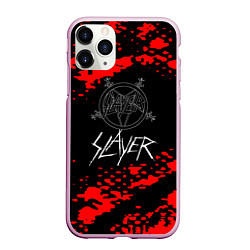 Чехол iPhone 11 Pro матовый Slayer - Reign in Blood, цвет: 3D-розовый