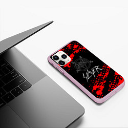 Чехол iPhone 11 Pro матовый Slayer - Reign in Blood, цвет: 3D-розовый — фото 2