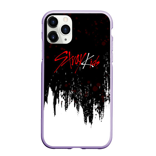 Чехол iPhone 11 Pro матовый Stray kids - changbin / 3D-Светло-сиреневый – фото 1