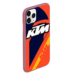 Чехол iPhone 11 Pro матовый KTM VINTAGE SPORTWEAR, цвет: 3D-малиновый — фото 2