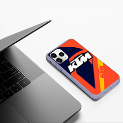 Чехол iPhone 11 Pro матовый KTM VINTAGE SPORTWEAR, цвет: 3D-светло-сиреневый — фото 2