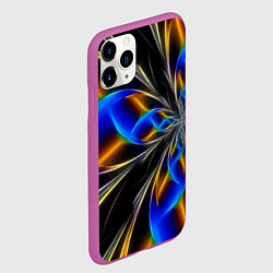Чехол iPhone 11 Pro матовый Neon vanguard pattern Fashion 2023, цвет: 3D-фиолетовый — фото 2