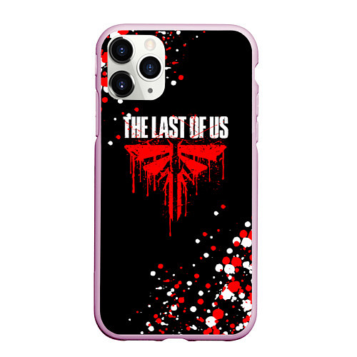 Чехол iPhone 11 Pro матовый The last of us 2 - цикады текстура / 3D-Розовый – фото 1