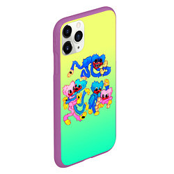 Чехол iPhone 11 Pro матовый POPPY PLAYTIME - HAGGY WAGGY AND KISSY MISSY, цвет: 3D-фиолетовый — фото 2