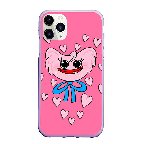 Чехол iPhone 11 Pro матовый POPPY PLAYTIME - KISSY MISSY / 3D-Светло-сиреневый – фото 1