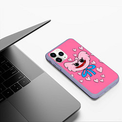 Чехол iPhone 11 Pro матовый POPPY PLAYTIME - KISSY MISSY, цвет: 3D-светло-сиреневый — фото 2