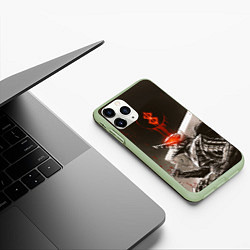 Чехол iPhone 11 Pro матовый Берсерк ярость Гатса, цвет: 3D-салатовый — фото 2