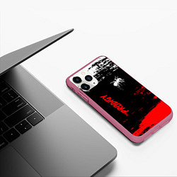 Чехол iPhone 11 Pro матовый The prodigy : дарование, цвет: 3D-малиновый — фото 2