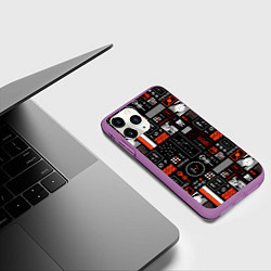 Чехол iPhone 11 Pro матовый TWENTY ONE PILOTS 21, цвет: 3D-фиолетовый — фото 2