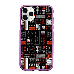 Чехол iPhone 11 Pro матовый TWENTY ONE PILOTS 21, цвет: 3D-фиолетовый