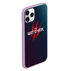 Чехол iPhone 11 Pro матовый THE WITCHER ВЕДЬМАК Минимализм, цвет: 3D-сиреневый — фото 2