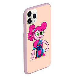 Чехол iPhone 11 Pro матовый POPPY PLAYTIME - Mommy long legs and Haggy Waggy, цвет: 3D-розовый — фото 2