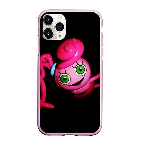 Чехол iPhone 11 Pro матовый POPPY PLAYTIME - Mommy long legs - Мама длинные но / 3D-Розовый – фото 1