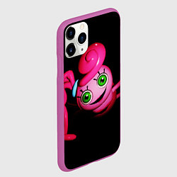 Чехол iPhone 11 Pro матовый POPPY PLAYTIME - Mommy long legs - Мама длинные но, цвет: 3D-фиолетовый — фото 2
