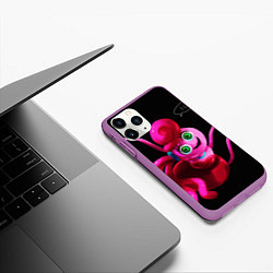 Чехол iPhone 11 Pro матовый POPPY PLAYTIME - Mommy long legs Мама длинные ноги, цвет: 3D-фиолетовый — фото 2