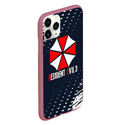 Чехол iPhone 11 Pro матовый Umbrella Corporation Resident Evil Краски, цвет: 3D-малиновый — фото 2