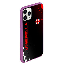 Чехол iPhone 11 Pro матовый Resident evil амбрелла, цвет: 3D-фиолетовый — фото 2