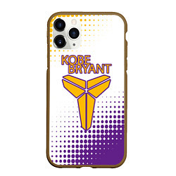 Чехол iPhone 11 Pro матовый Коби Брайант Lakers Абстракция