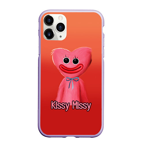 Чехол iPhone 11 Pro матовый КИССИ МИССИ KISSY MISSY / 3D-Светло-сиреневый – фото 1