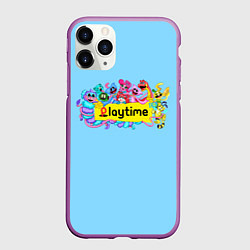 Чехол iPhone 11 Pro матовый POPPY PLAYTIME chapter 2 персонажи, цвет: 3D-фиолетовый