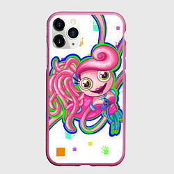 Чехол iPhone 11 Pro матовый Мама длинные ноги, цвет: 3D-малиновый