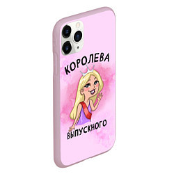 Чехол iPhone 11 Pro матовый Она королева выпускного, цвет: 3D-розовый — фото 2