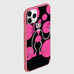 Чехол iPhone 11 Pro матовый Mommy Long Legs Мама длинные ноги, цвет: 3D-малиновый — фото 2