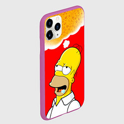 Чехол iPhone 11 Pro матовый Homer dream, цвет: 3D-фиолетовый — фото 2