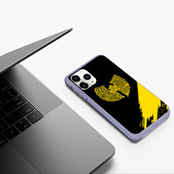 Чехол iPhone 11 Pro матовый Wu-tang clan логотип, цвет: 3D-светло-сиреневый — фото 2
