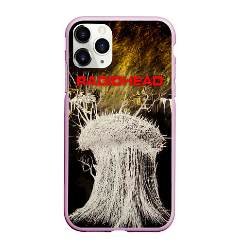 Чехол iPhone 11 Pro матовый College EP - Radiohead / 3D-Розовый – фото 1