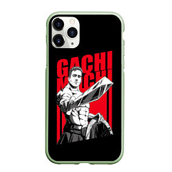 Чехол iPhone 11 Pro матовый GACHIMUCHI WARRIOR ГАЧИМУЧИ ВОИН, цвет: 3D-салатовый