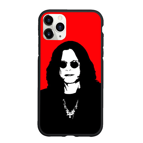 Чехол iPhone 11 Pro матовый OZZY OSBOURNE ОЗЗИ ОСБОРН / 3D-Черный – фото 1