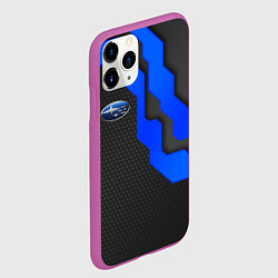 Чехол iPhone 11 Pro матовый SUBARU - СУБАРУ ТЕХНОЛОГИЧЕСКАЯ БРОНЯ, цвет: 3D-фиолетовый — фото 2