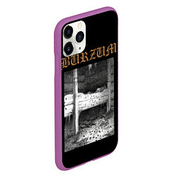 Чехол iPhone 11 Pro матовый Burzum cockroaches, цвет: 3D-фиолетовый — фото 2