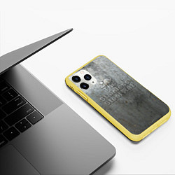Чехол iPhone 11 Pro матовый Стальная крыса FPT, цвет: 3D-желтый — фото 2