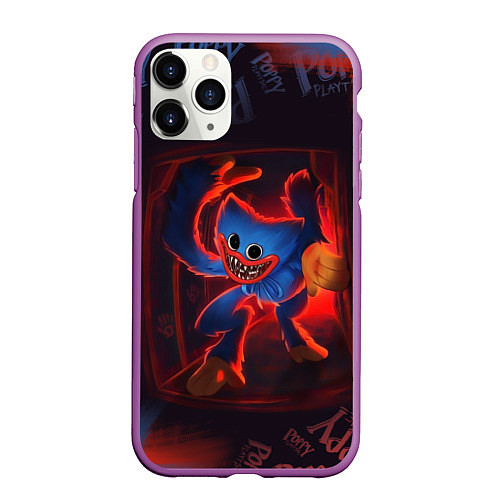 Чехол iPhone 11 Pro матовый HuggyWuggy PP / 3D-Фиолетовый – фото 1