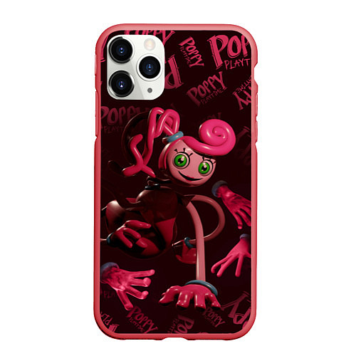 Чехол iPhone 11 Pro матовый Mommy Long Legs PP / 3D-Красный – фото 1