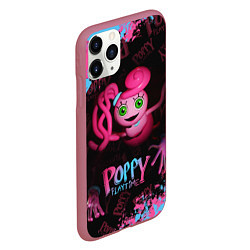 Чехол iPhone 11 Pro матовый Mommy Poppy Playtime, цвет: 3D-малиновый — фото 2